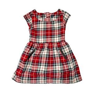 Gap Plaid Holiday Dress Size 4/5